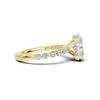 Shimmering Side Stone Ring
