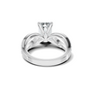Infinity Twist Accented Ring