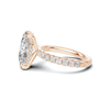 Pavé Accented Halo Ring