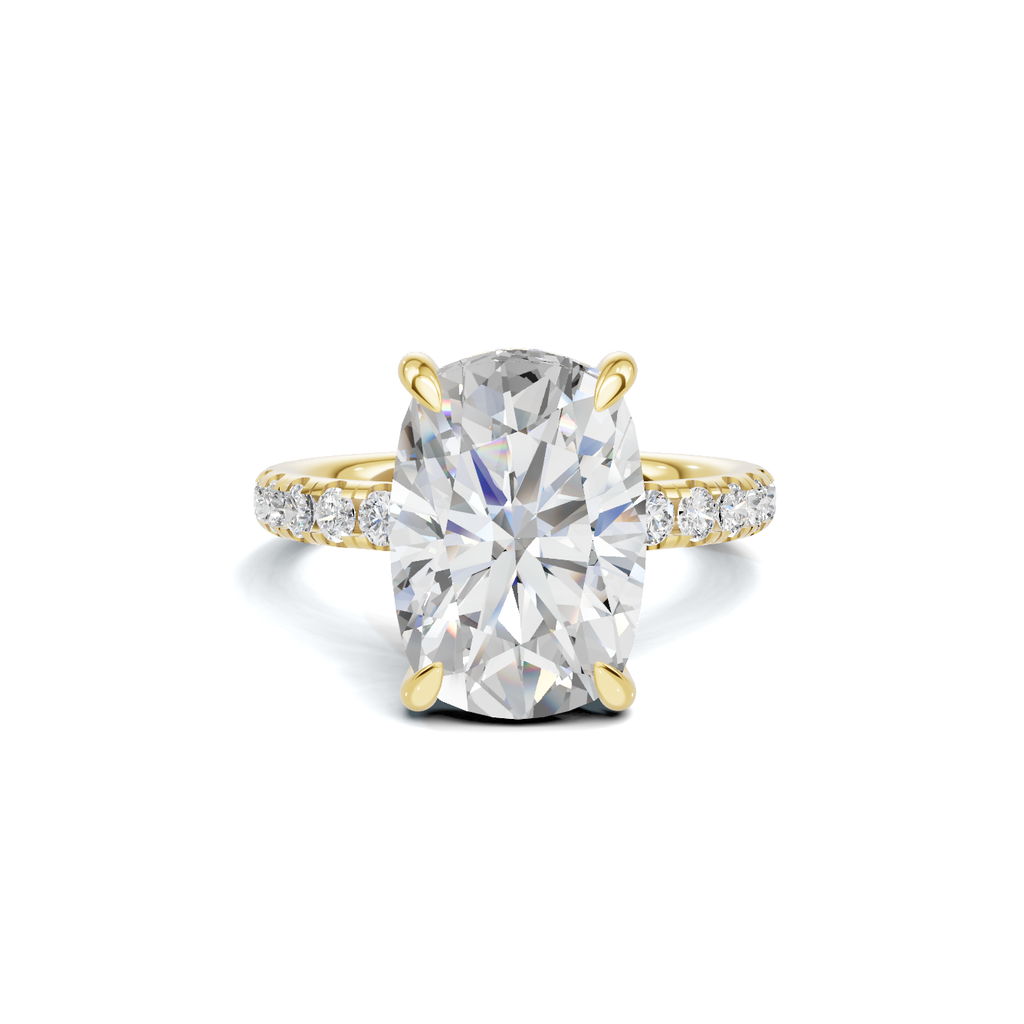 Pavé Accented Halo Ring