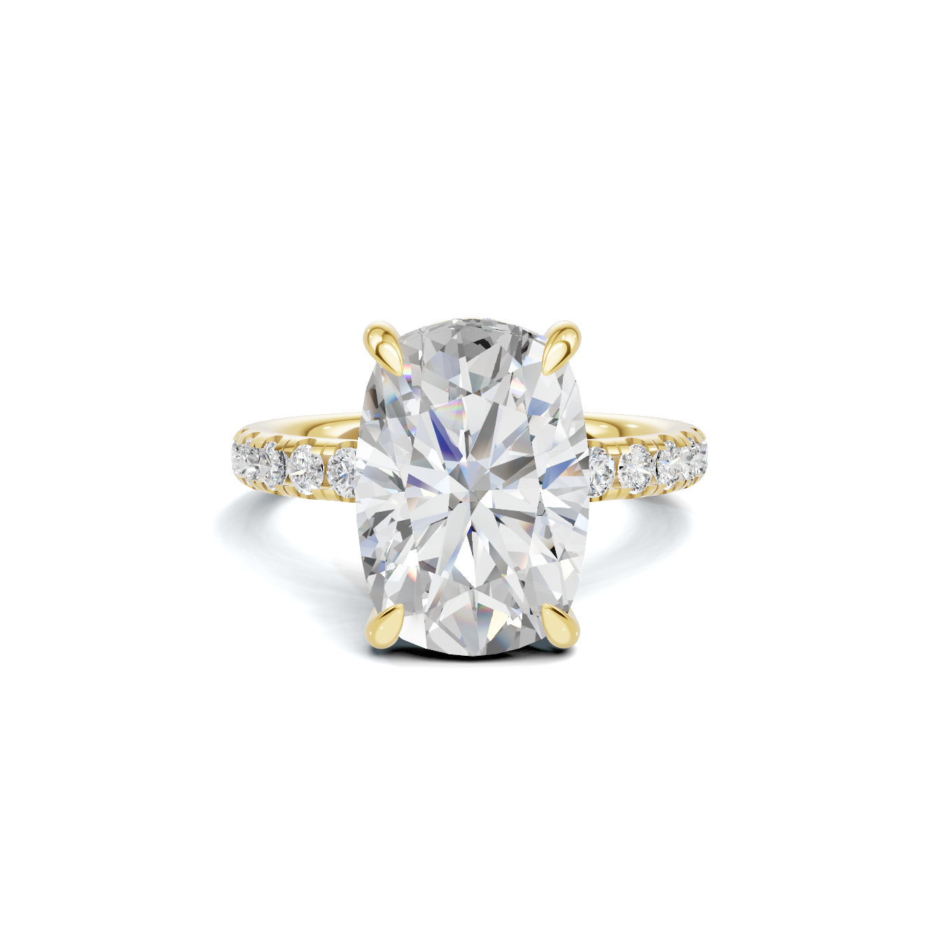 Pavé Accented Halo Ring