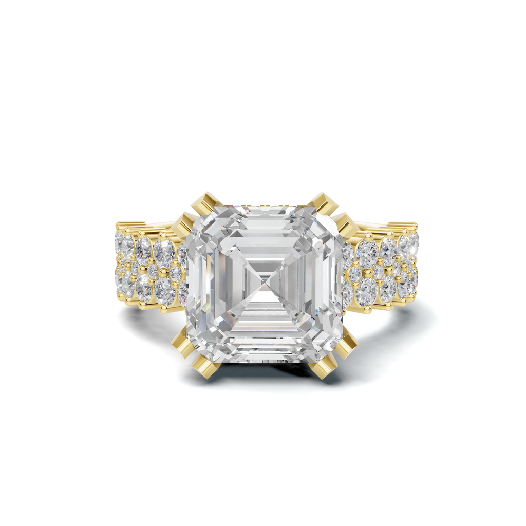 Triple Row Pave Ring