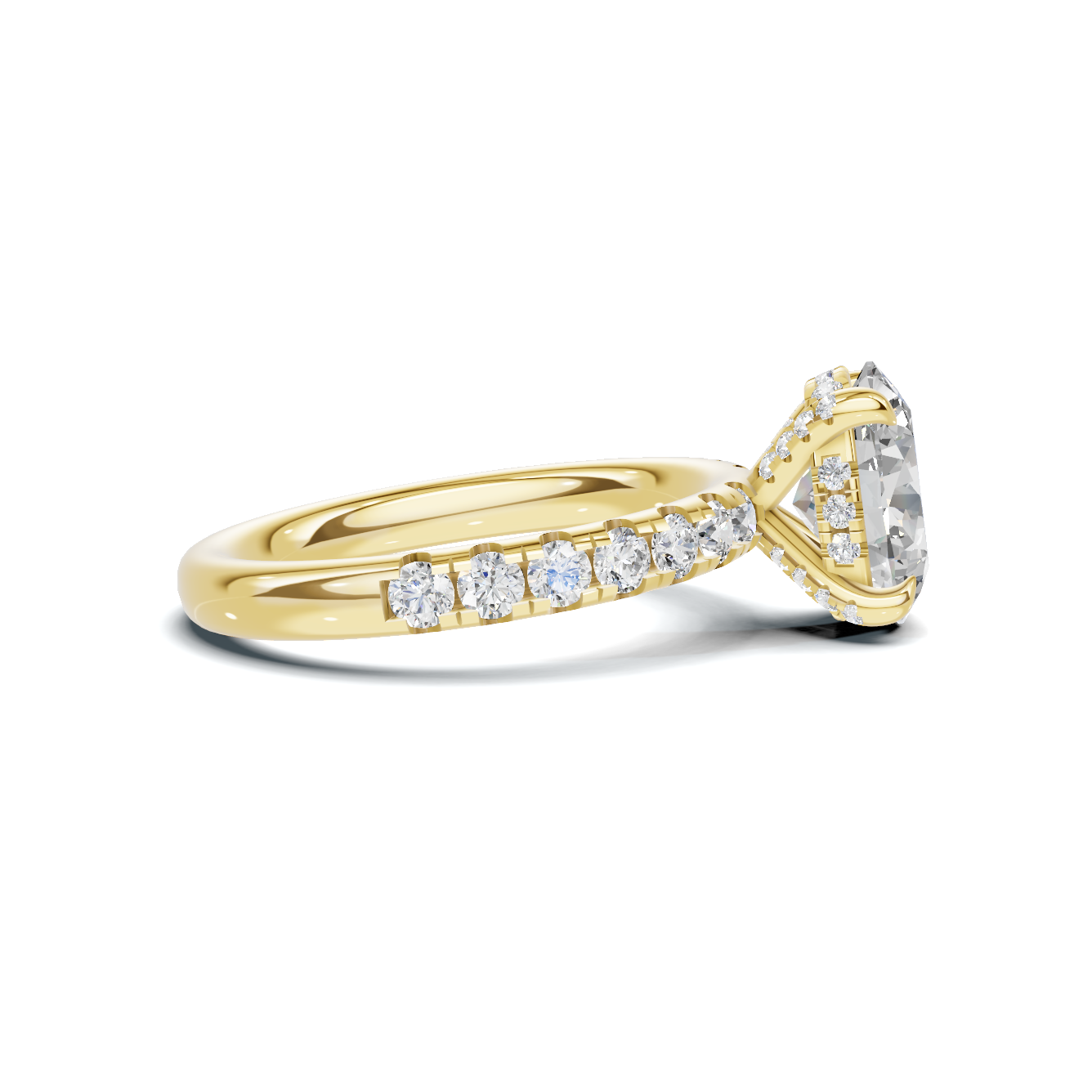 Pavé Accented Statement Ring