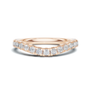 Elegant Contoured Pave Ring