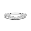 Elegant Contoured Pave Ring