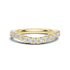 Elegant Contoured Pave Ring