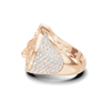 Detailed Wolf Head Ring