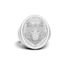 Detailed Wolf Head Ring