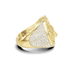 Detailed Wolf Head Ring