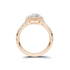 Marquise Halo Statement Ring