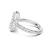 Marquise Halo Statement Ring