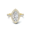Marquise Halo Statement Ring