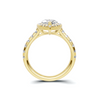 Marquise Halo Statement Ring