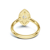 Marquise Halo Statement Ring