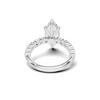 Marquise Accent Sidestone Ring