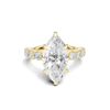 Marquise Accent Sidestone Ring