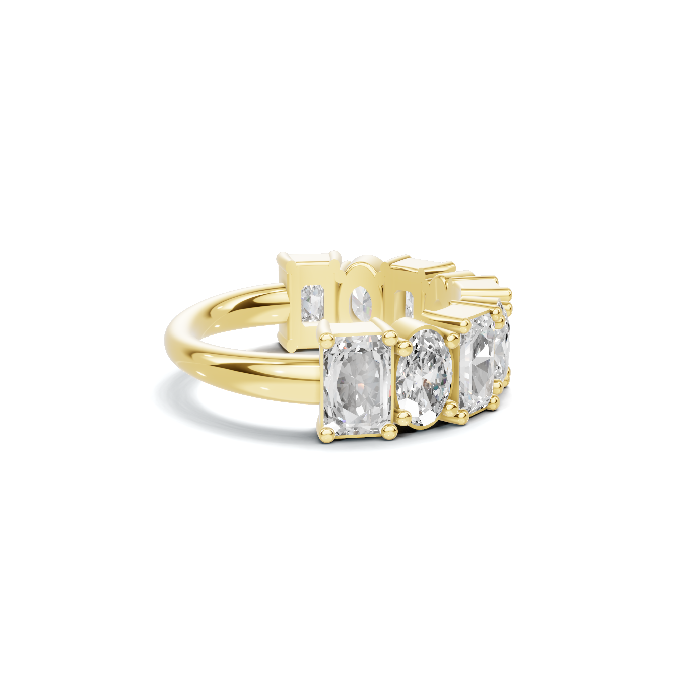 Mixed Cut Eternity Ring