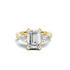 Three Stone Teardrop Ring