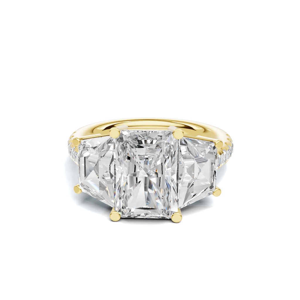 Luxe Trapezoid Accented Ring