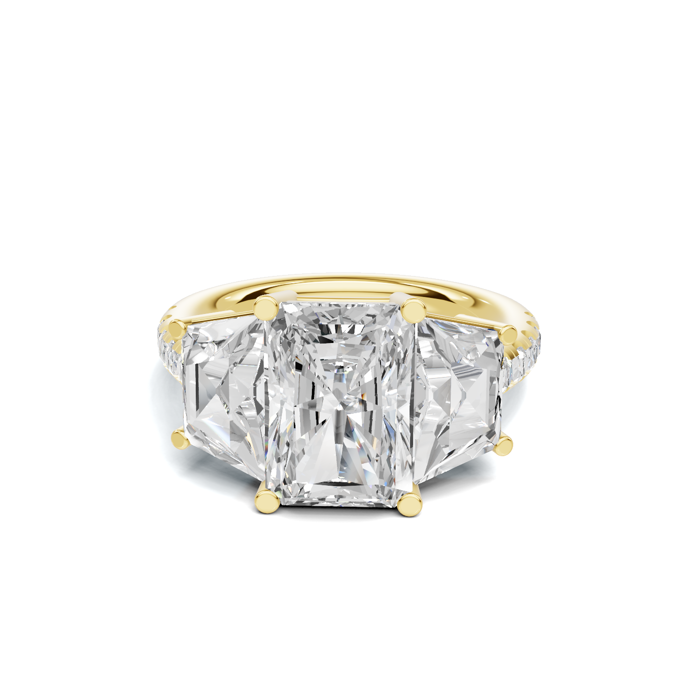 Luxe Trapezoid Accented Ring
