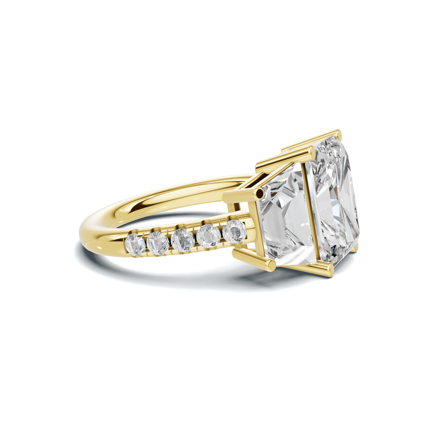 Luxe Trapezoid Accented Ring