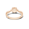 Twisted Pavé Halo Ring