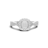Twisted Pavé Halo Ring