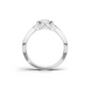 Twisted Pavé Halo Ring