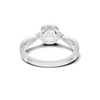 Twisted Pavé Halo Ring