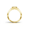 Twisted Pavé Halo Ring