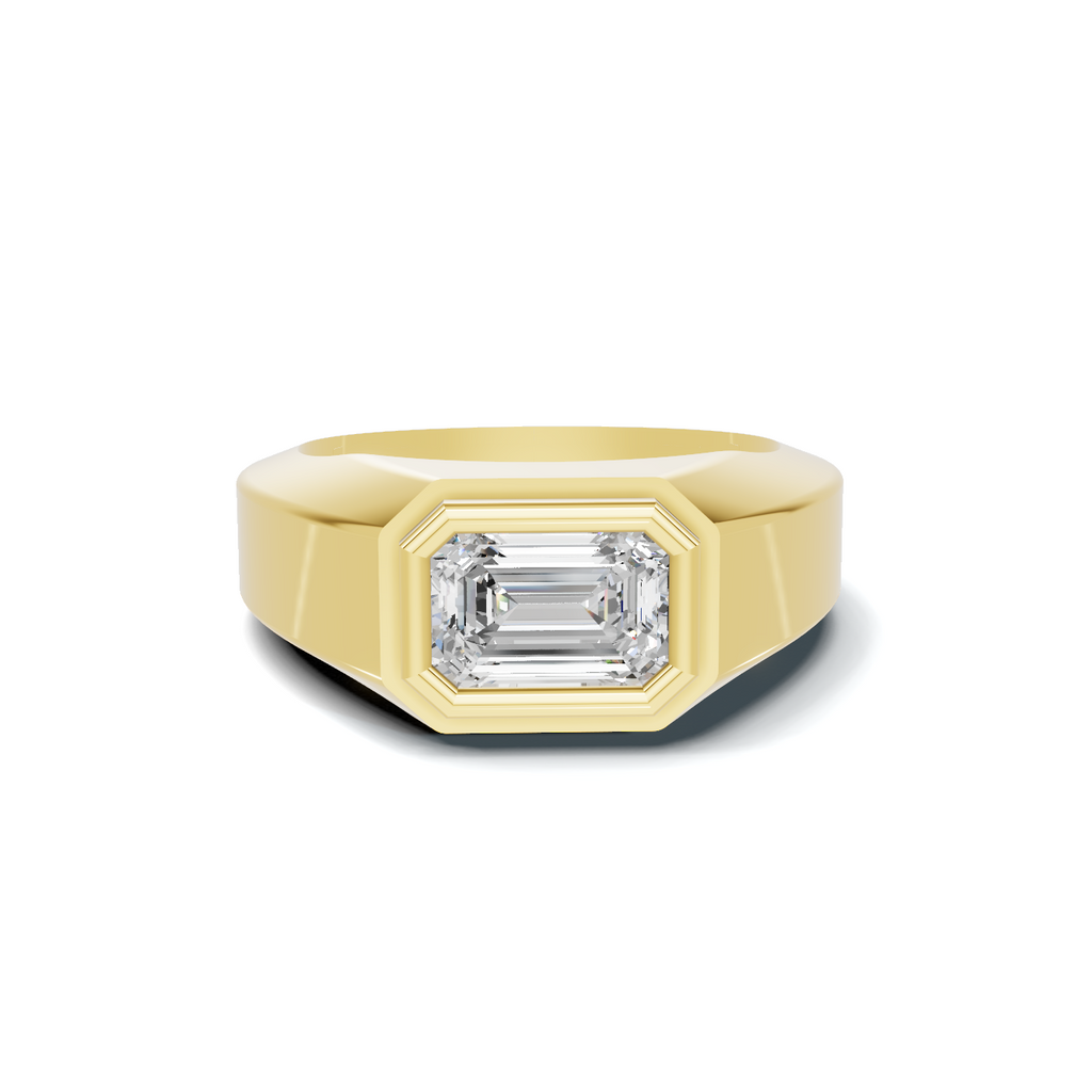 Modern Bezel Men'S Ring