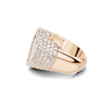 Pave Baguette Heart Ring