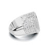 Pave Baguette Heart Ring