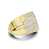 Pave Baguette Heart Ring