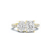 Two Stone Pave Ring