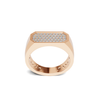 Pave Set Rectangular Ring