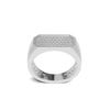 Pave Set Rectangular Ring