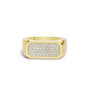 Pave Set Rectangular Ring