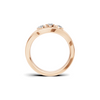 Multi Gemstone Bypass Ring