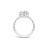 Teardrop Pavé Engagement Ring