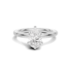 Elegant Teardrop Solitaire Ring