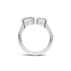 Dual Stone Open Ring