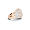 Pave Heart Statement Ring