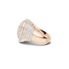 Pave Heart Statement Ring