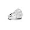 Pave Heart Statement Ring