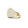 Pave Heart Statement Ring
