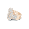 Marquise Heart Halo Ring