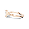 Bezel Heart Solitaire Ring