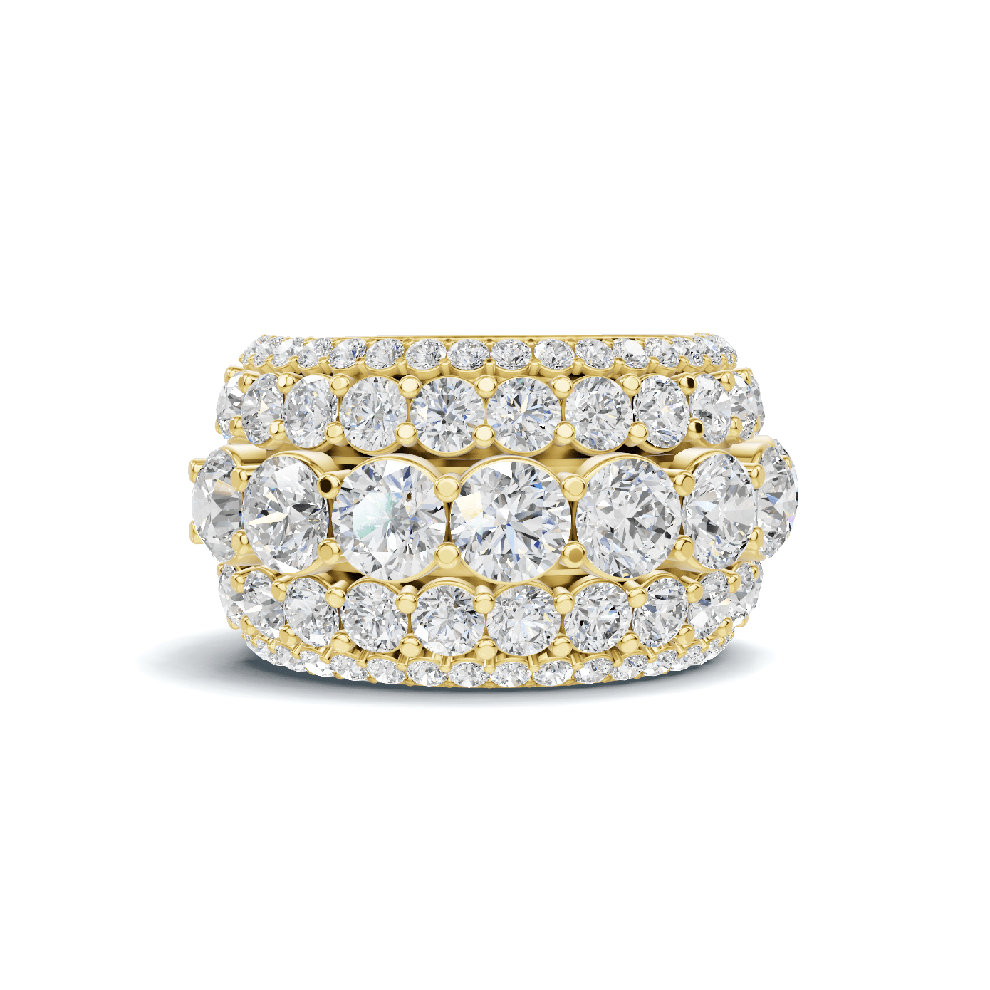 Wide Multi Row Ring