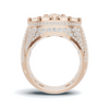 Iced Out Cluster Ring